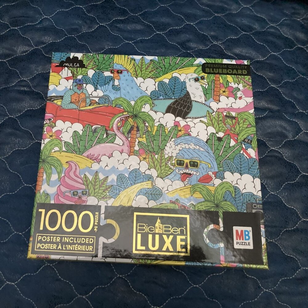 Big Ben Luxe 1000 Jigsaw Puzzle  PARTY TIME Milton Bradley